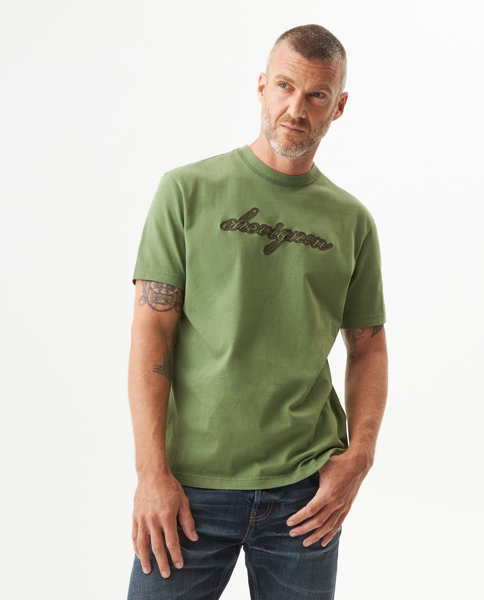 Men's Graphic Classic Fit T-shirt in Cotton, Horizon - 2