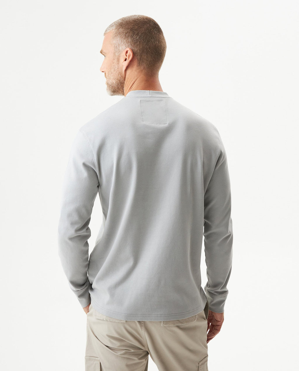 Men's Racing Long Sleeve Regular Fit T-shirt in Cotton, Compass - 5